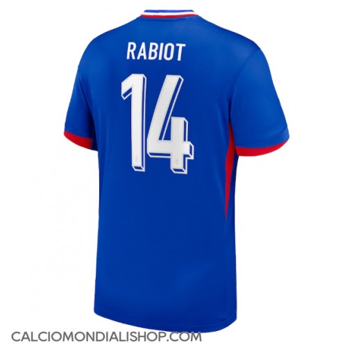 Maglie da calcio Francia Adrien Rabiot #14 Prima Maglia Europei 2024 Manica Corta